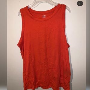 Bright Orange Slim Tank Top